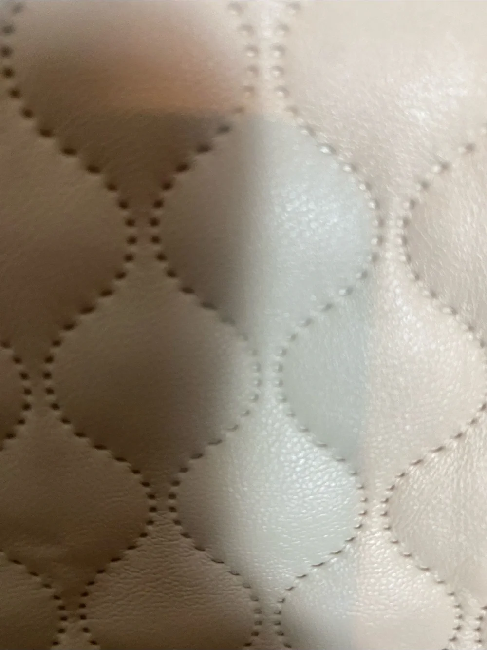 Greylin Quilted Mini Skirt in Light Taupe Size Medium